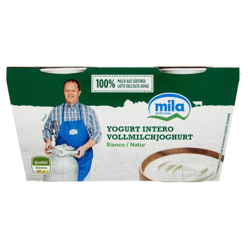 Yogurt intero naturale 2x125g Mila