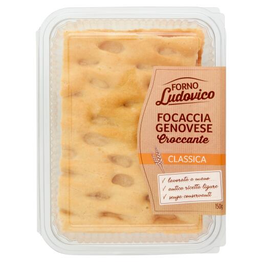 Focaccia genovese classica in vaschetta 150g La pizza+1
