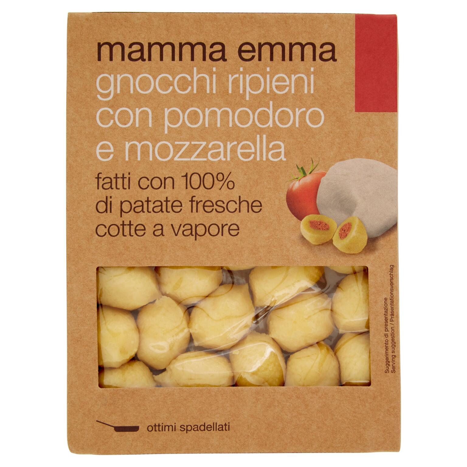 Gnocchi di Patate con Pomodoro e Mozzarella 350g Mamma Emma