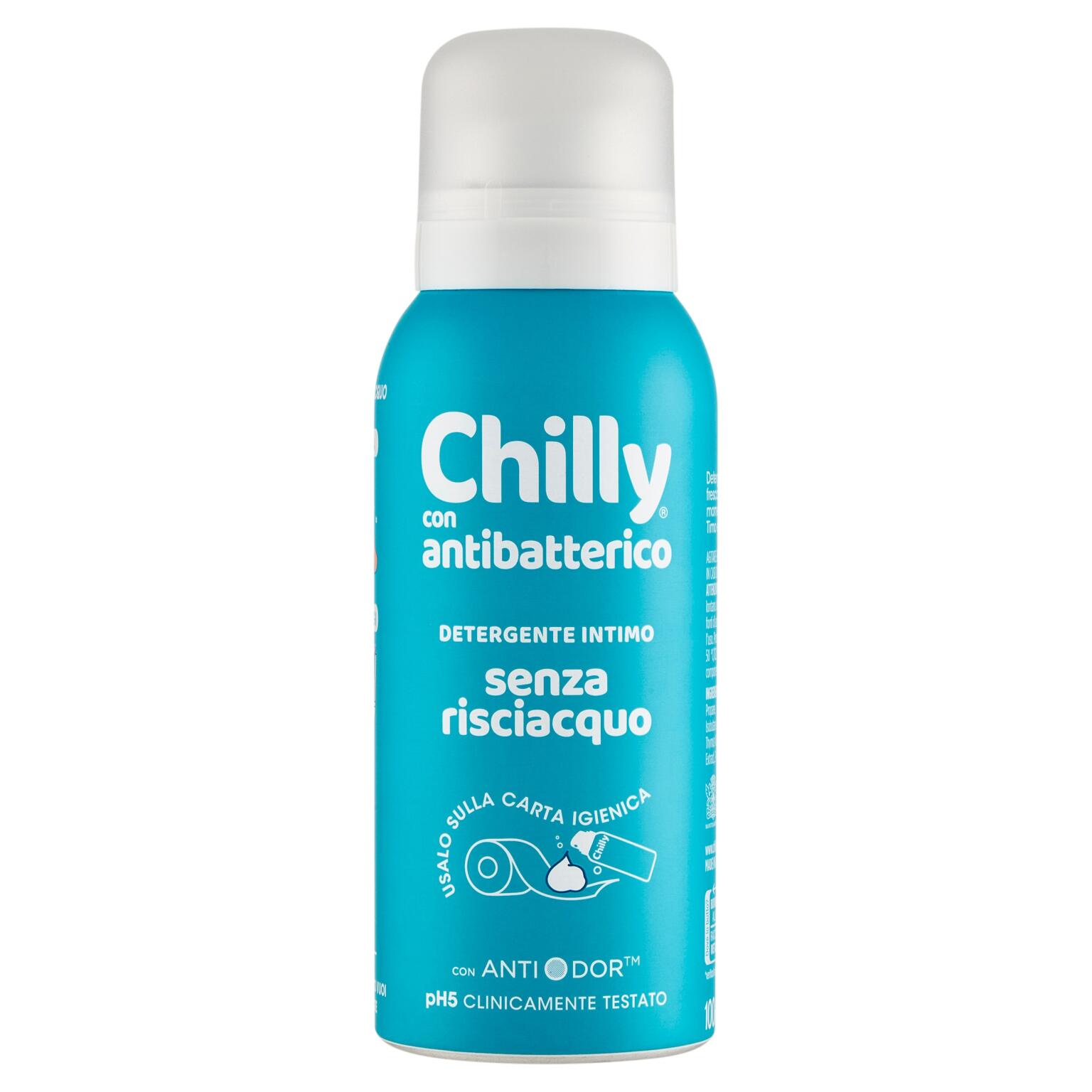 Detergente intimo senza risciacquo antibatterico 100ml Chilly