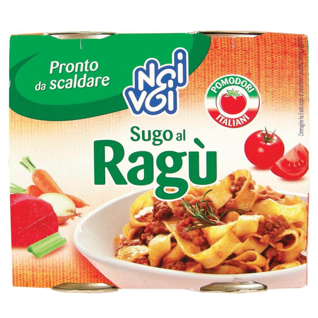 Ragù di carne in barattolo 2x180g Noi&Voi