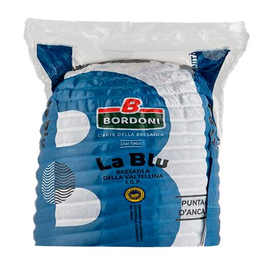 Bresaola della Valtellina IGP punta d'anca a metà sottovuoto Bordoni