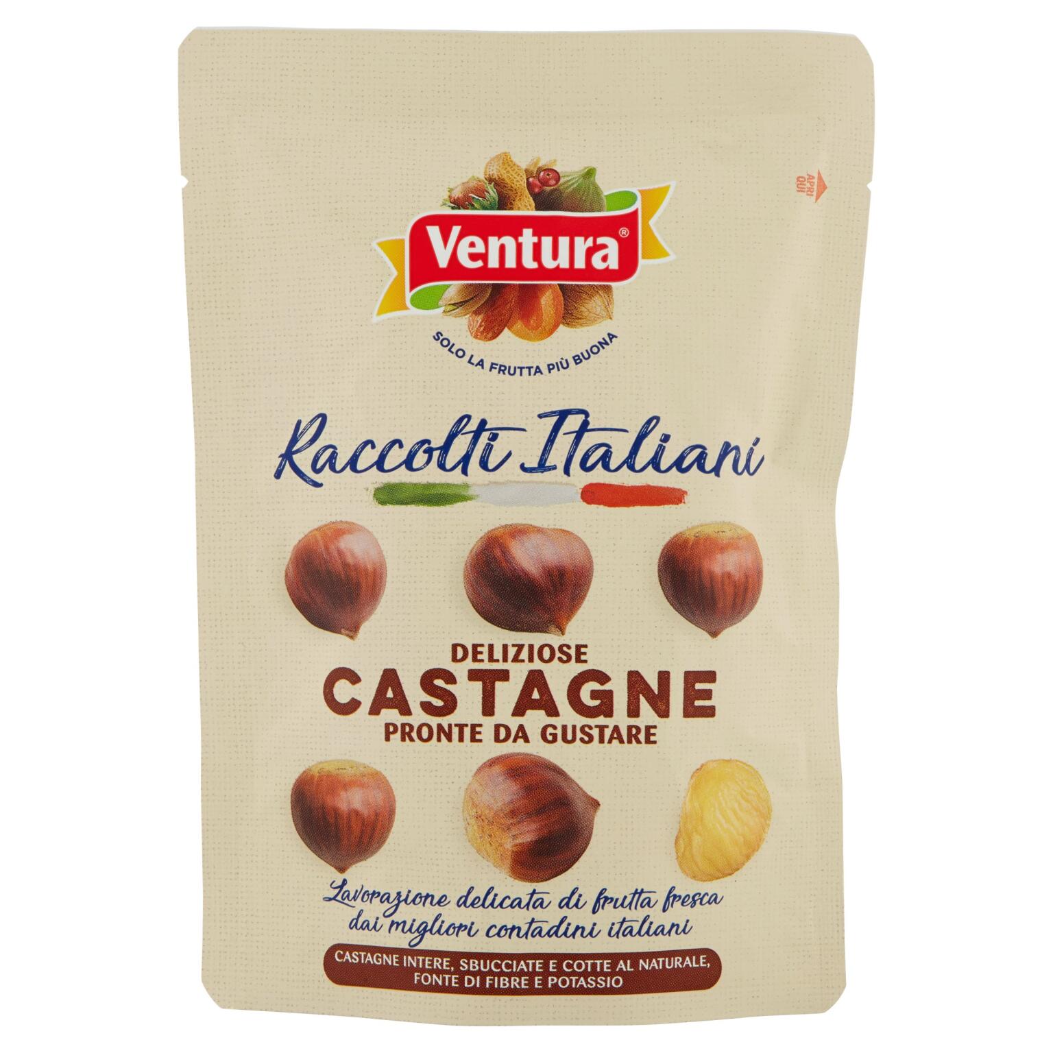 Castagne cotte a vapore sbucciate 100g Ventura