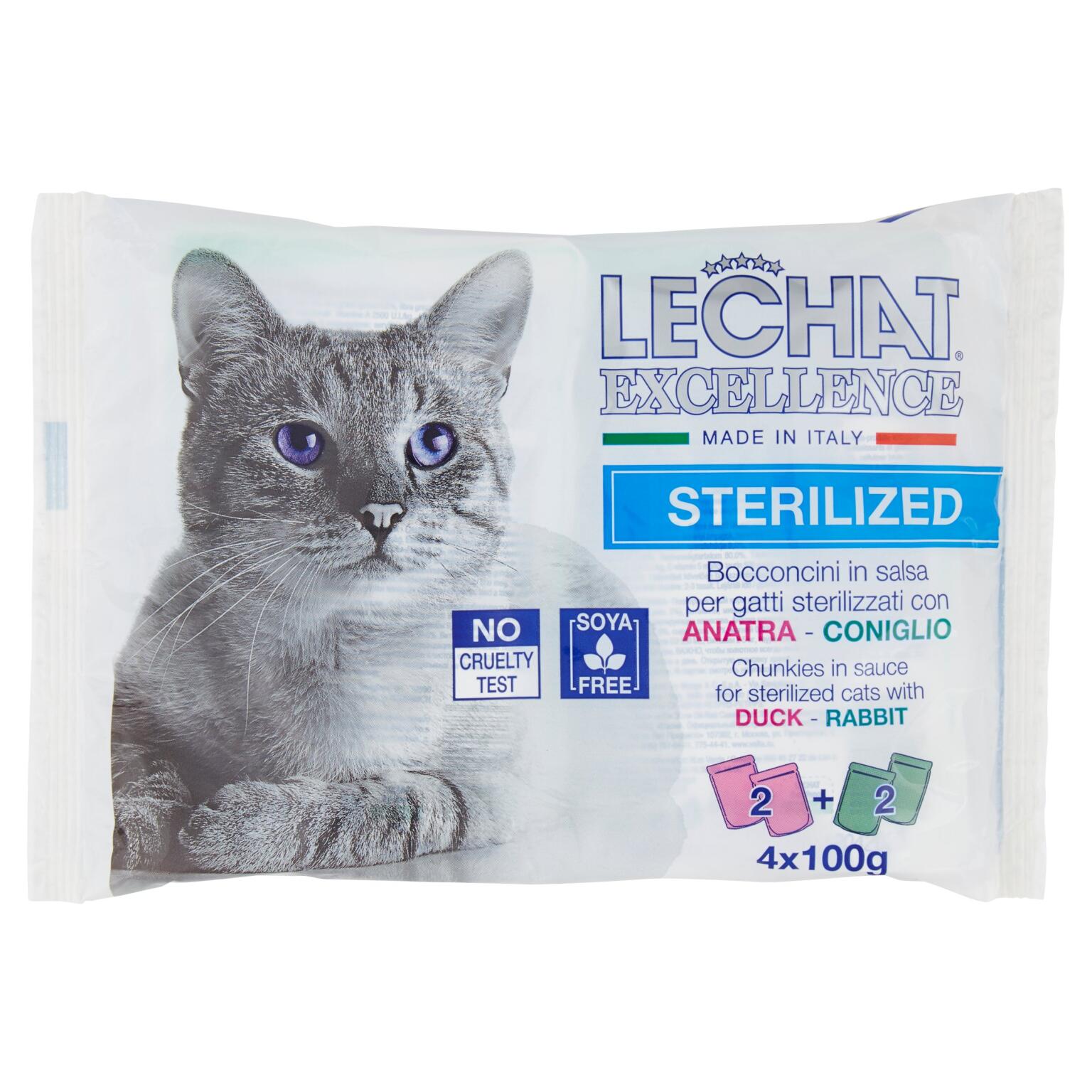 Lechat excellence anatra e coniglio 4x100g