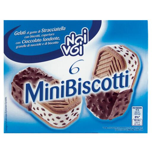 Mini biscotti gusto stracciatella 6 pezzi 330g