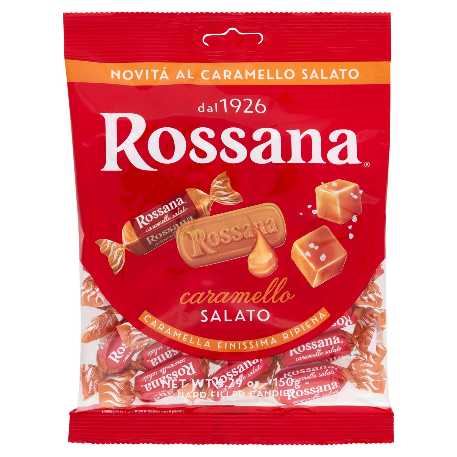 Caramelle Rossana al Caramello Salato da 150g