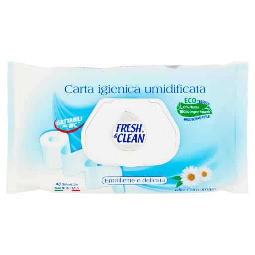 Carta Igienica Umidificata 48pz Fresh&clean