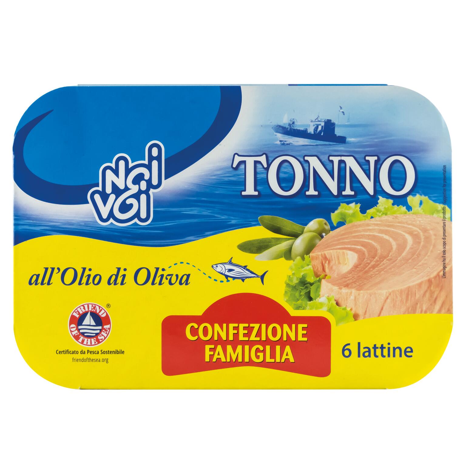 Tonno all'olio di oliva 70gx6 Noi&Voi