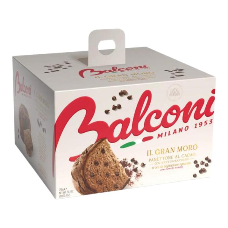 Panettone Il Gran Moro doppio cioccolato 750g Balconi