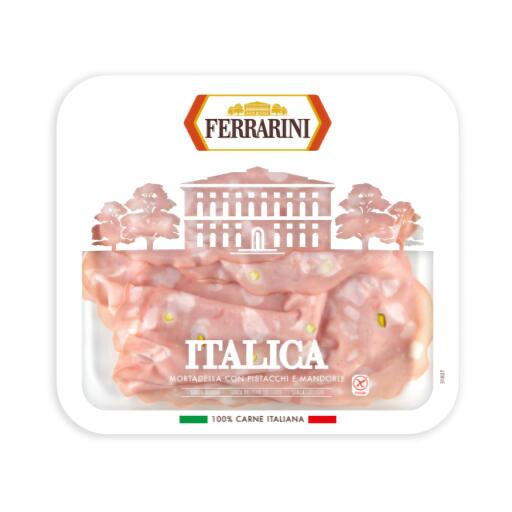 Mortadella italica 100g con mandorle e pistacchi Ferrarini
