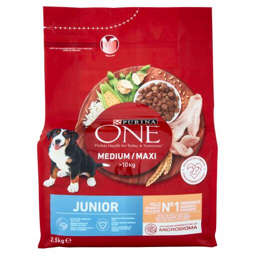 Crocchette pollo e riso 2,50Kg Junior One My Dog