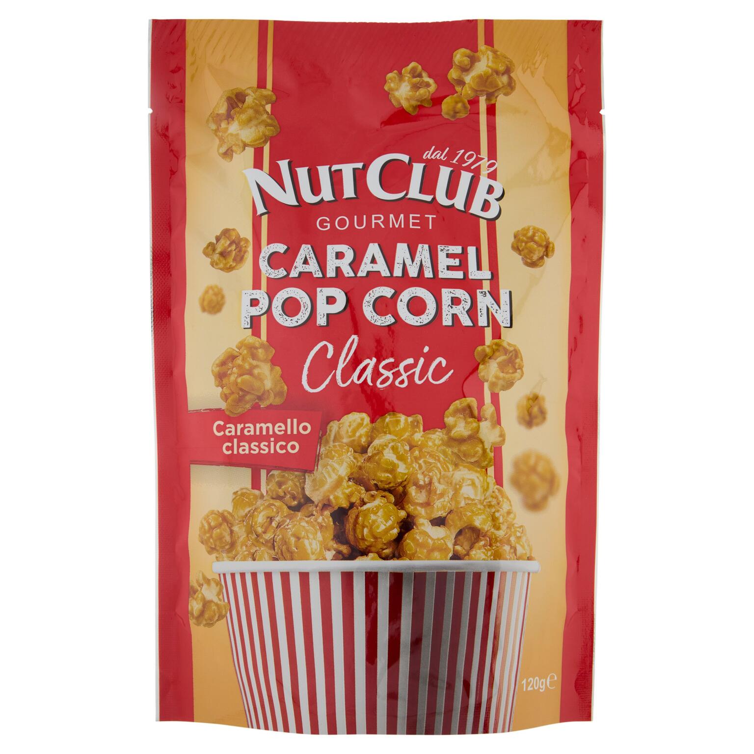 Caramel Pop Corn Classic 120g NutClub - Prodotto  D'Ambros