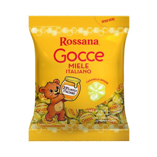 Caramelle gocce di miele italiano 150g Rossana