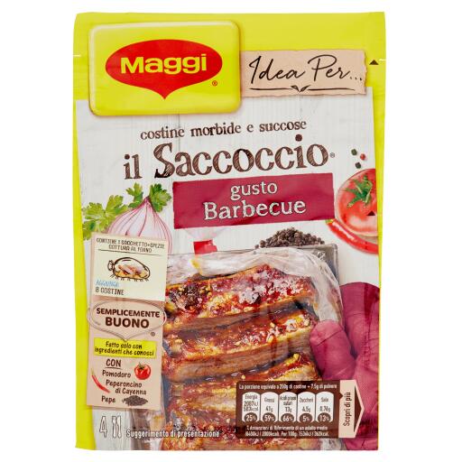 Saccoccio per Costine al gusto Barbecue Maggi