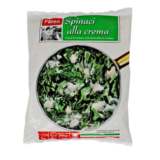Spinaci alla crema 450g Paren