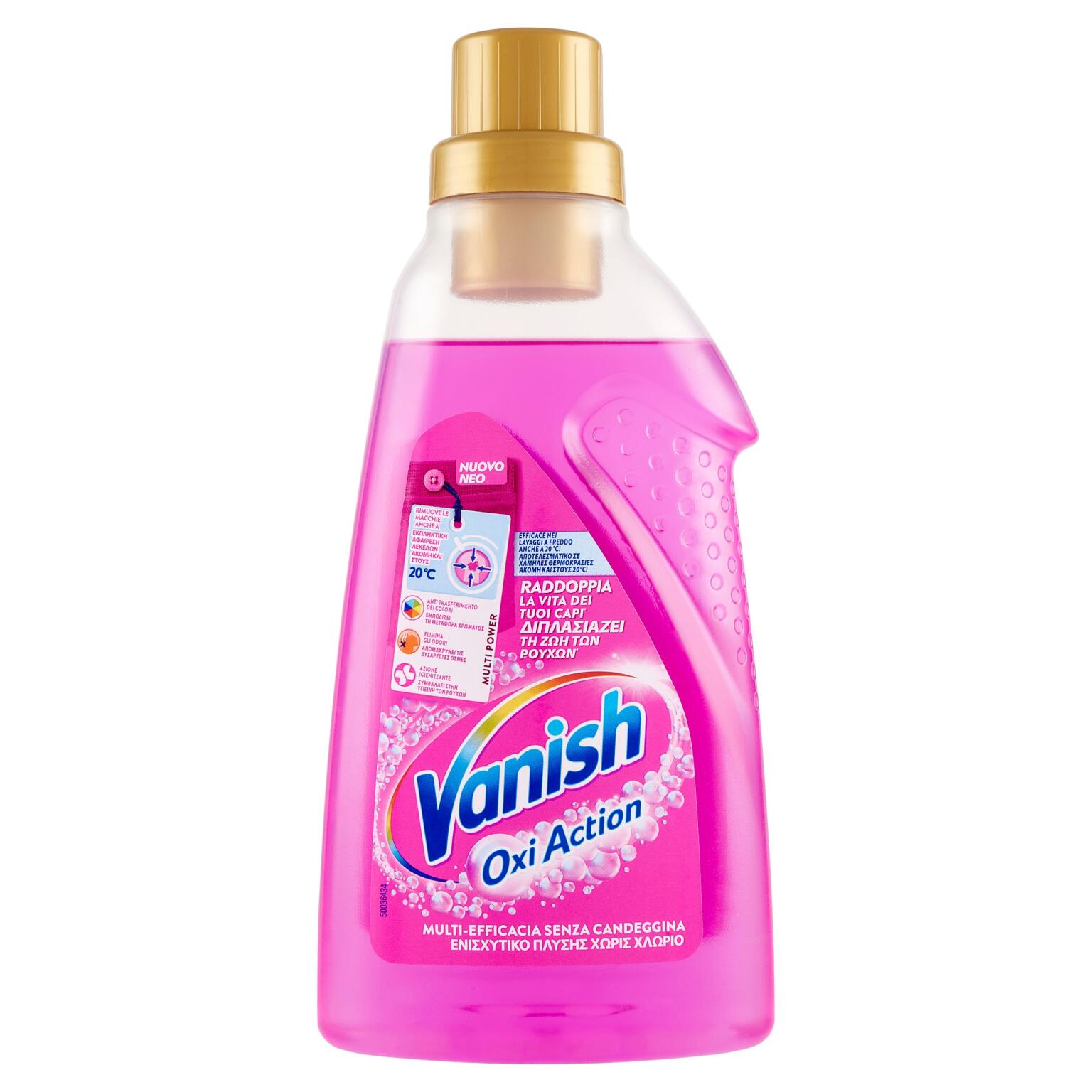 Smacchiatore gel rosa 750ml Vanish