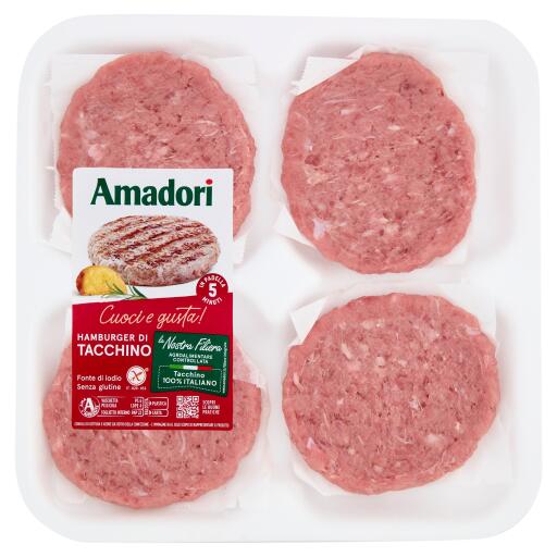 Hamburger di tacchino x4 320g
