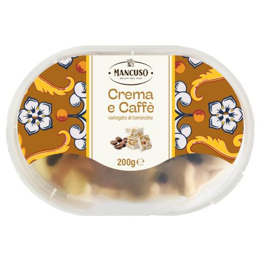 Gelato in vaschetta da 200g Crema Caggè Variegato Mancuso