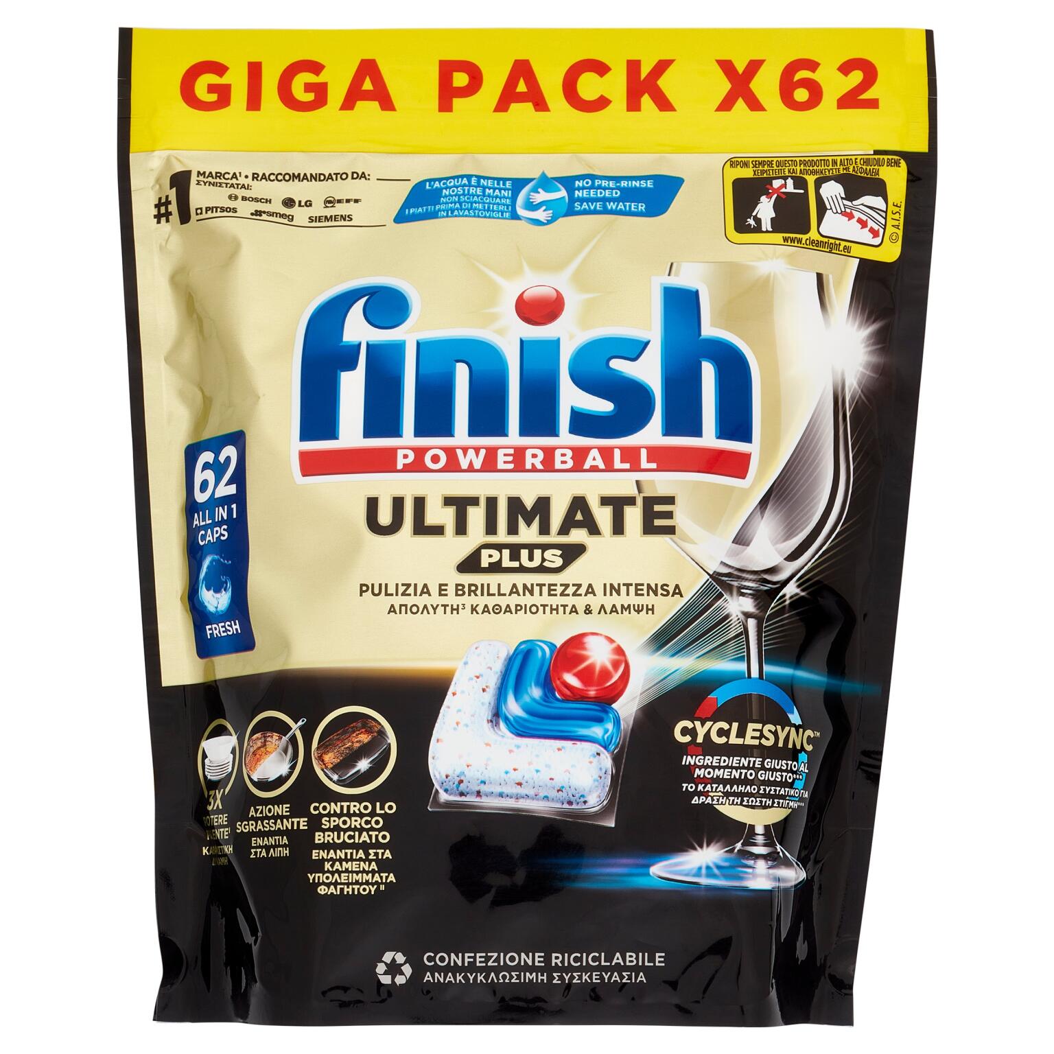 Finish ultimate plus All in One 62 Fresh