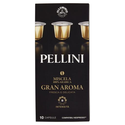 10 Capsule di caffè miscela cremoso intensità 7 Compatibili Nespresso