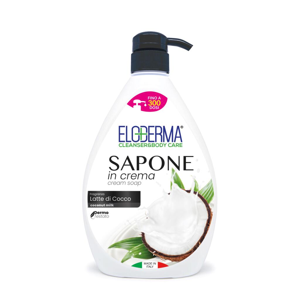 Sapone mani in crema cocco 1l Eloderma