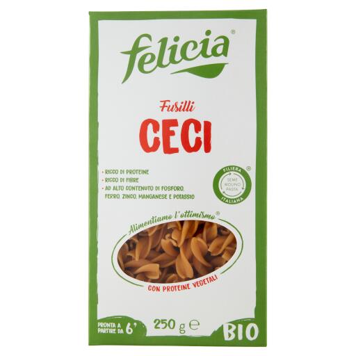 Fusilli 100% Farina di Ceci Bio 250g Felicia