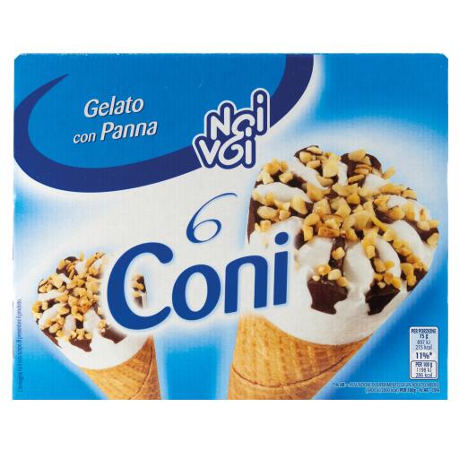 Coni panna 6 pezzi 450g