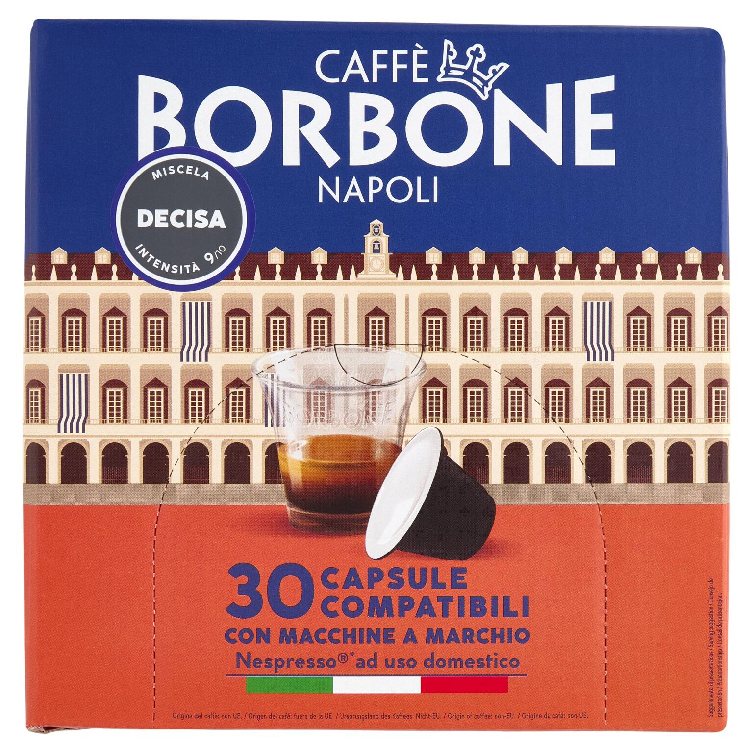 Capsule Miscela decisa compatibili Nespresso 30Pezzi Caffe' Borbone