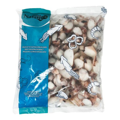 Tentacoli di Totano gigante del Pacifico cotto e tagliato 800g Seafood Nature
