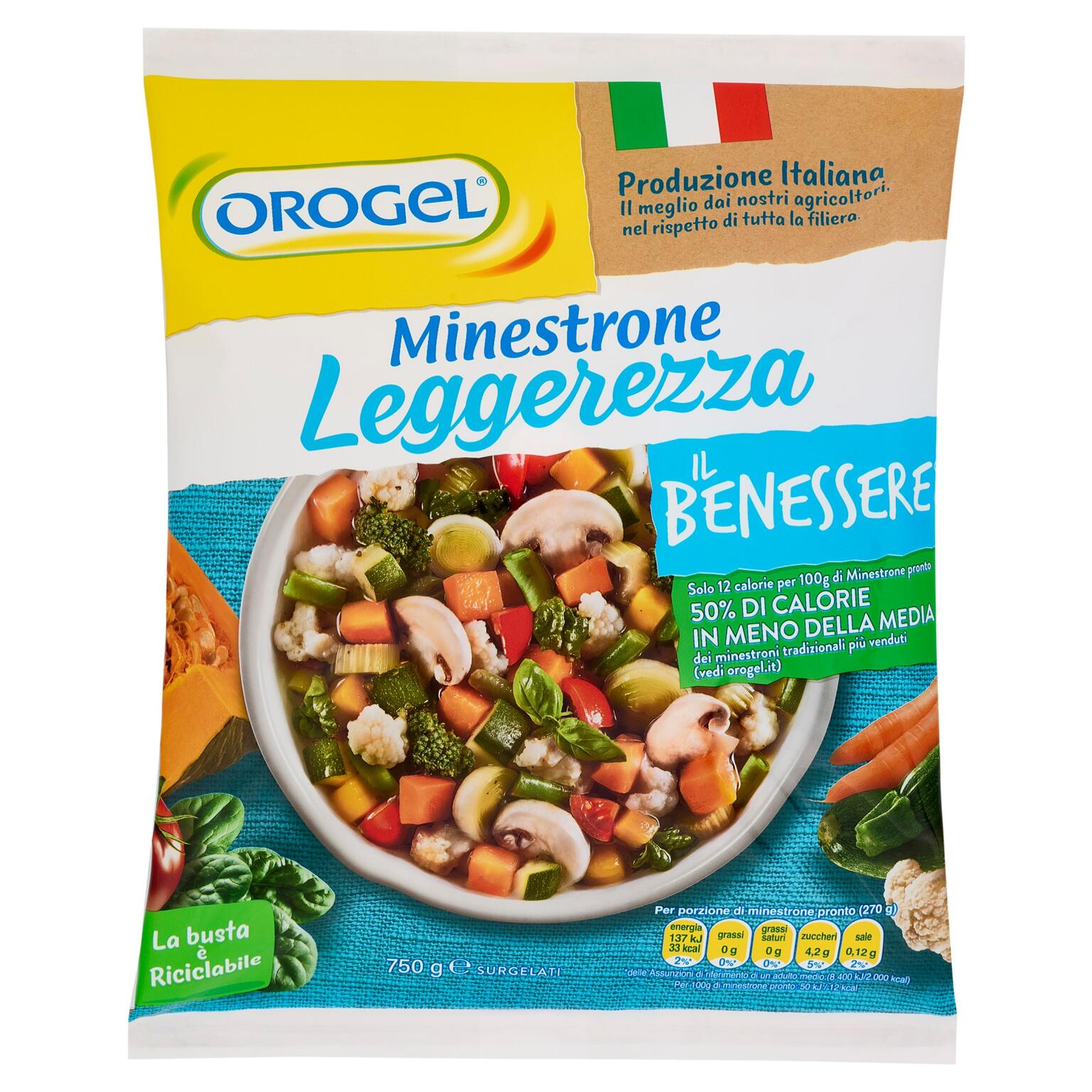 Minestrone Leggerezza 750g Orogel