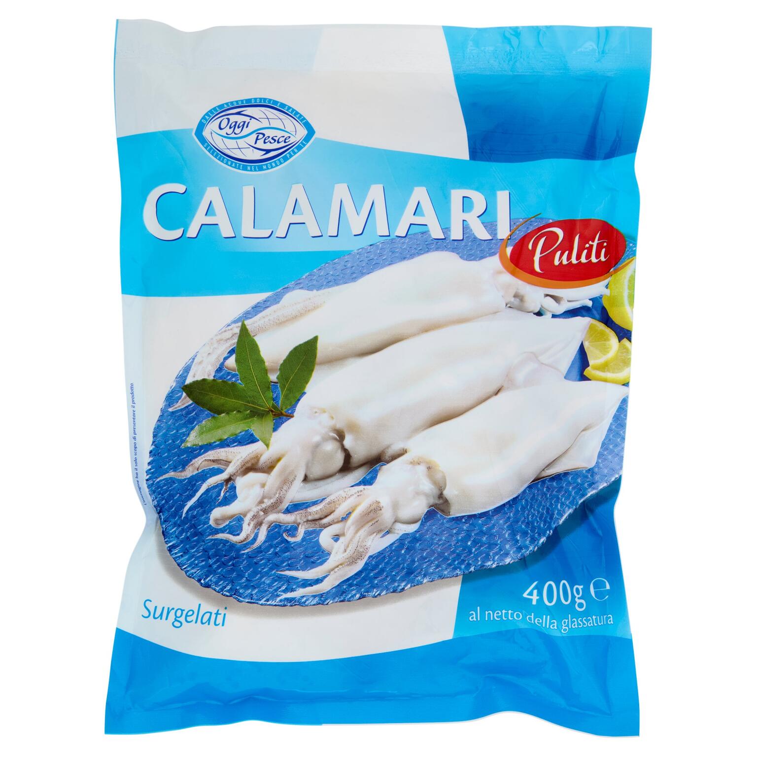 Calamari del pacifico puliti iqf 400g Oggi Pesce