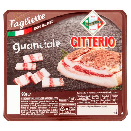 Tagliette di Guanciale 90g Citterio