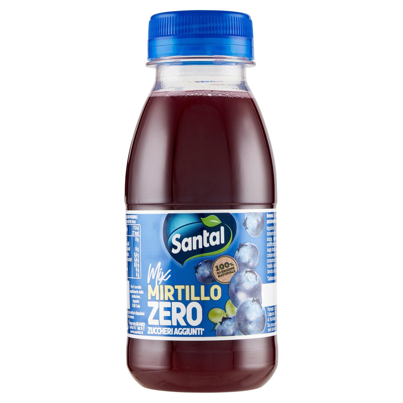 Santal Zero Mirtillo pet 250ml Parmalat