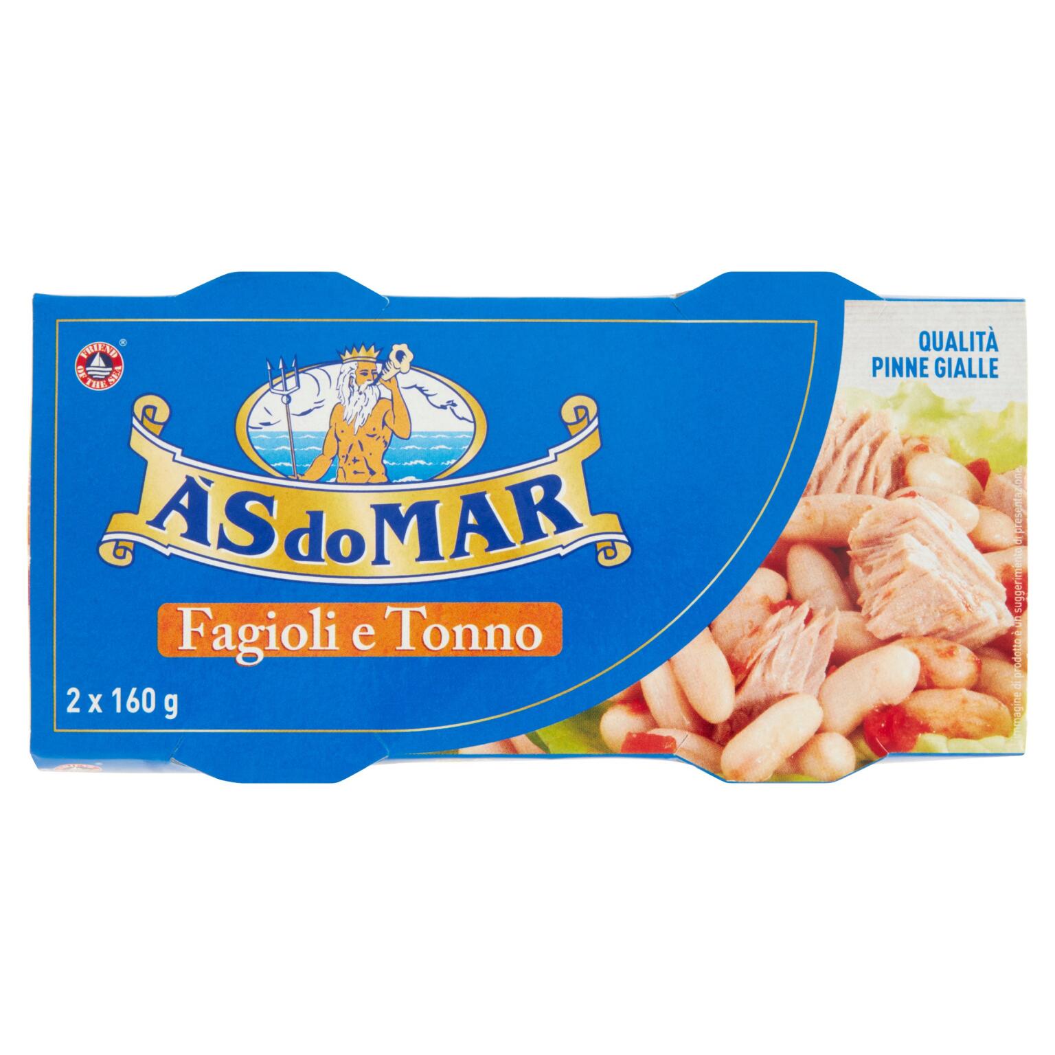 Tonno& fagioli 2x160g As do Mar