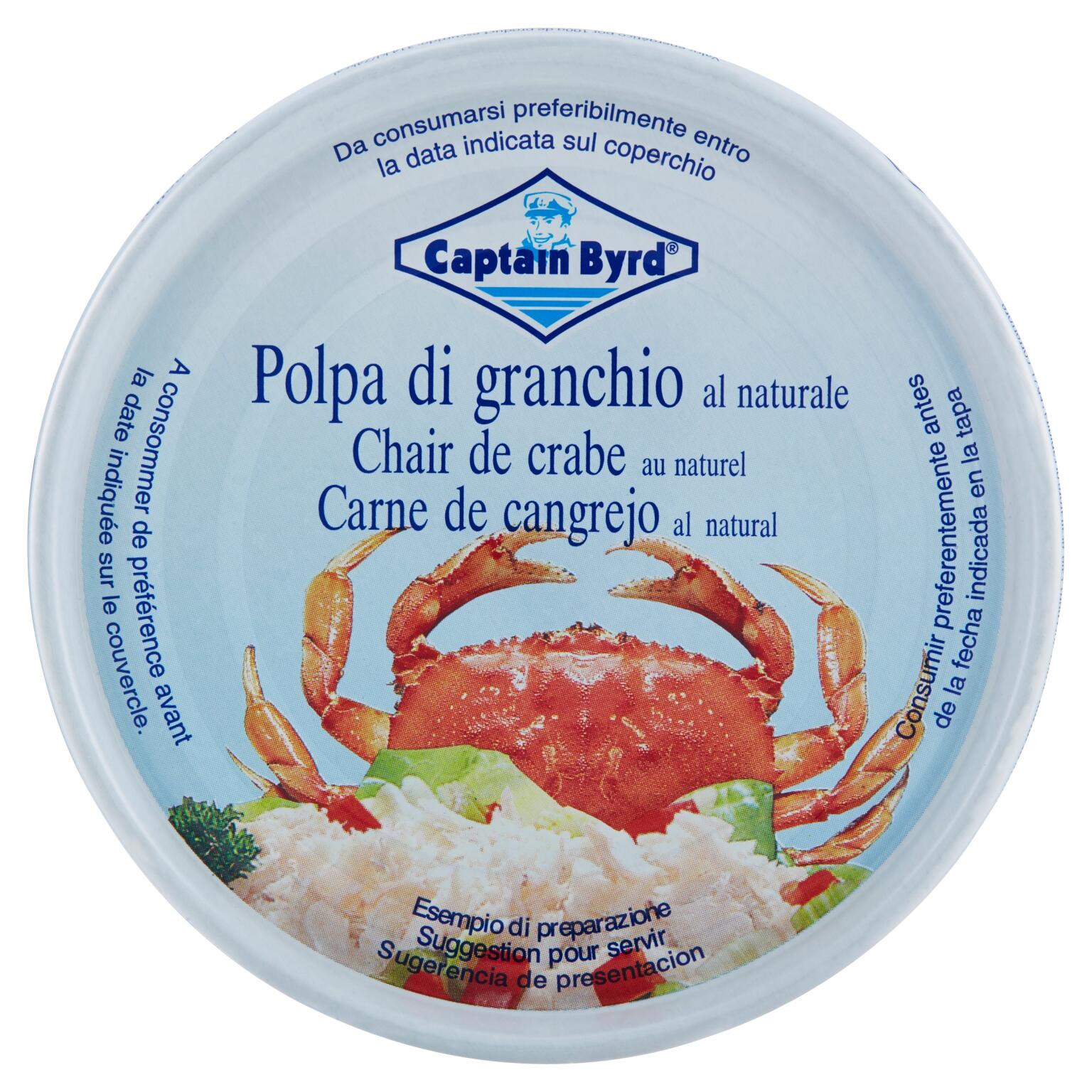 Pura polpa di granchio 200g Captain Byrd