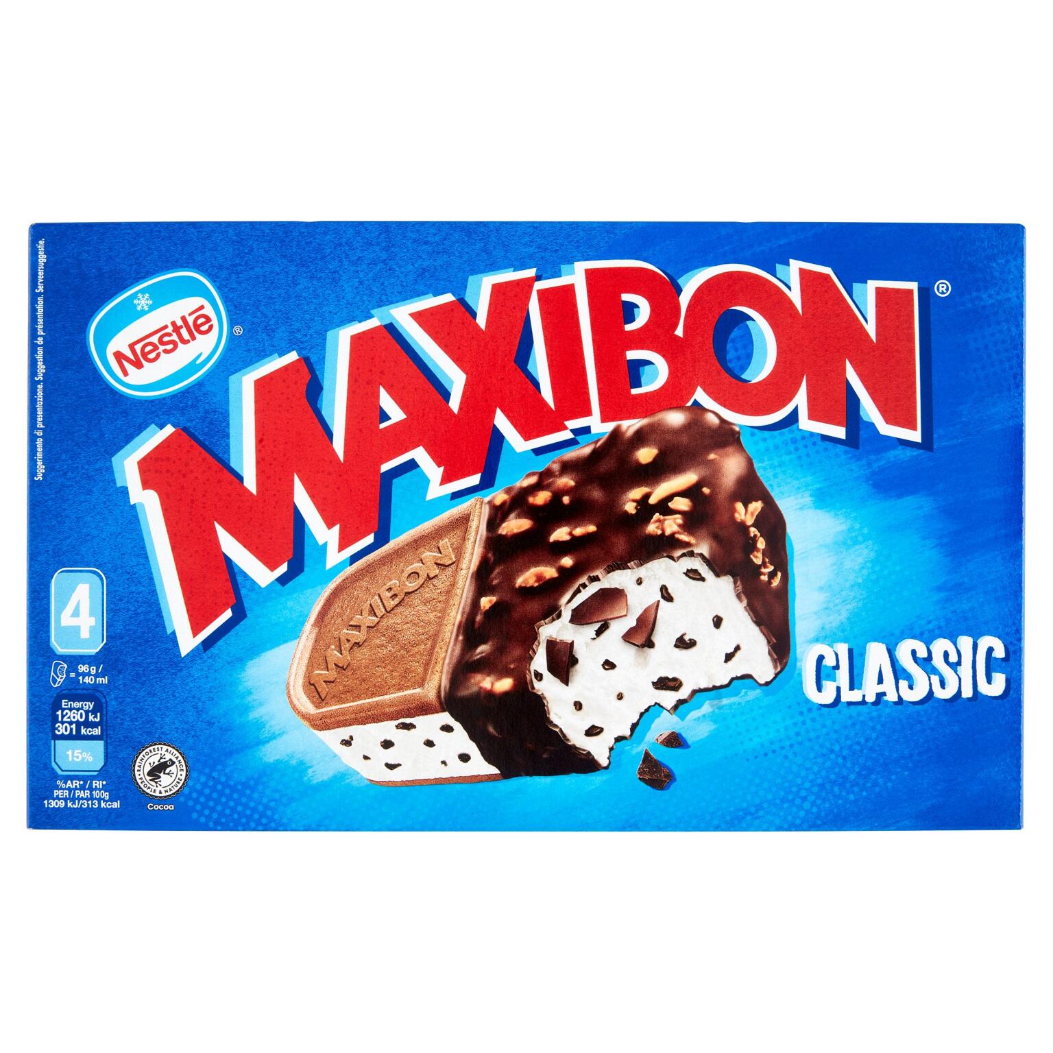 Maxibon 4 pezzi confezione da 4 pezzi 384g Motta