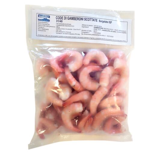 Code di Gamberoni Scottate congelate 11/15  240g Marinai