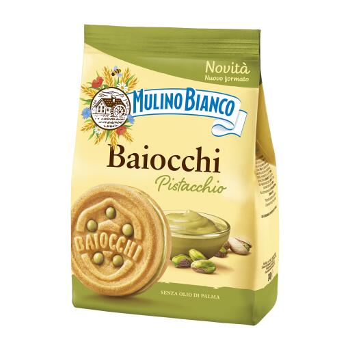 Baiocchi al pistacchio 240g sacchetto Mulino Bianco
