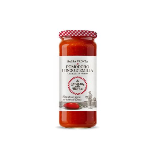Salsa pronta di pomodoro lungo D'Emilia 330g Le conserve della nonna
