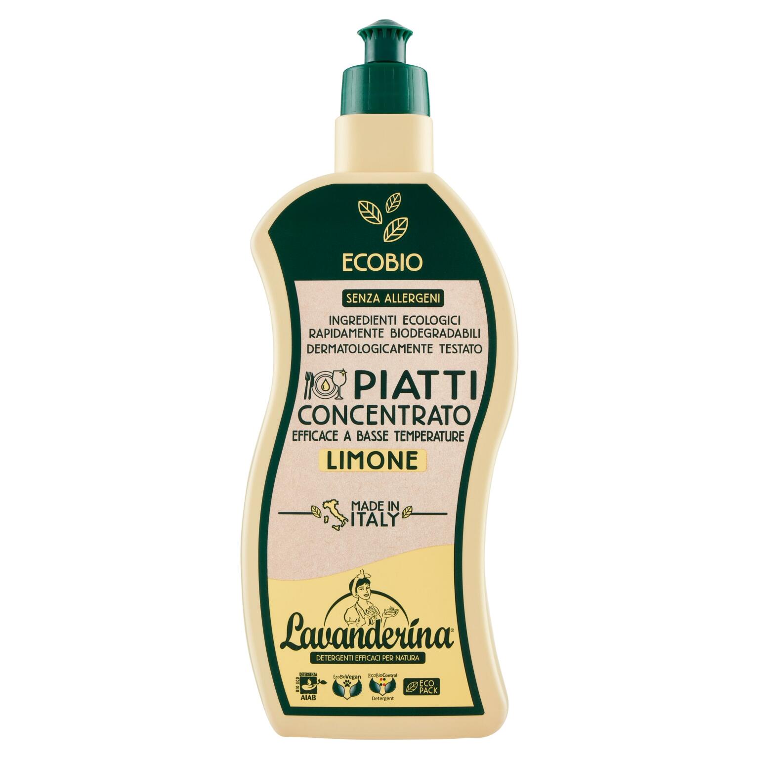 Deters.Piatti liq.Limone conc.650ml Ecobio Lavanderina