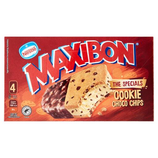 4 Maxibon cookie choco chips 240g
