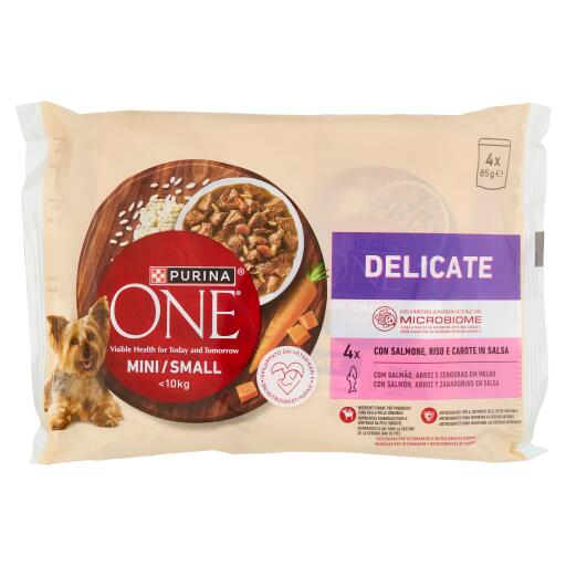 Purina One Delicate 4x85g Salmone in salsa