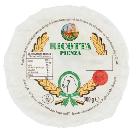 Ricotta di pura pecora Pienza 300g
