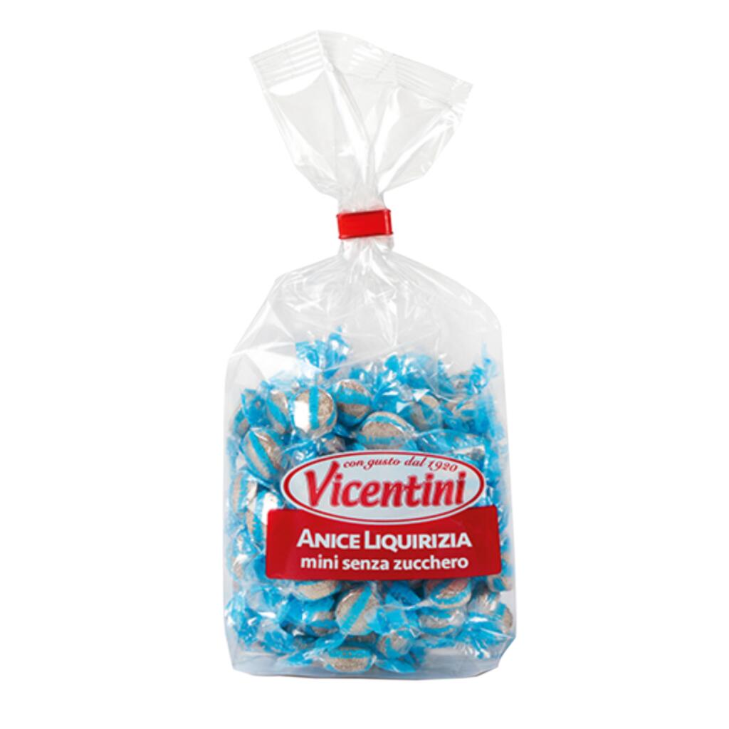 Caramelle Vicentini senza zucchero 90g anice e liquirizia