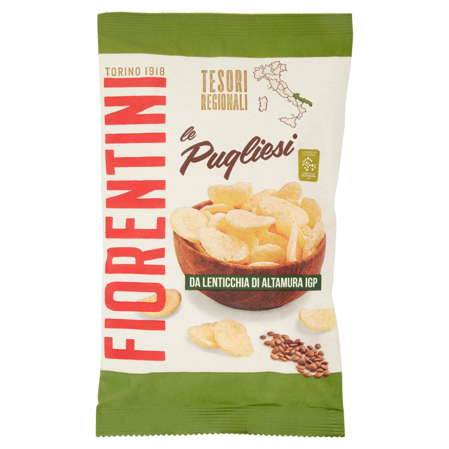 Le Pugliesi Mini Chisp con Lenticchie di Altamura 70g Fiorentini