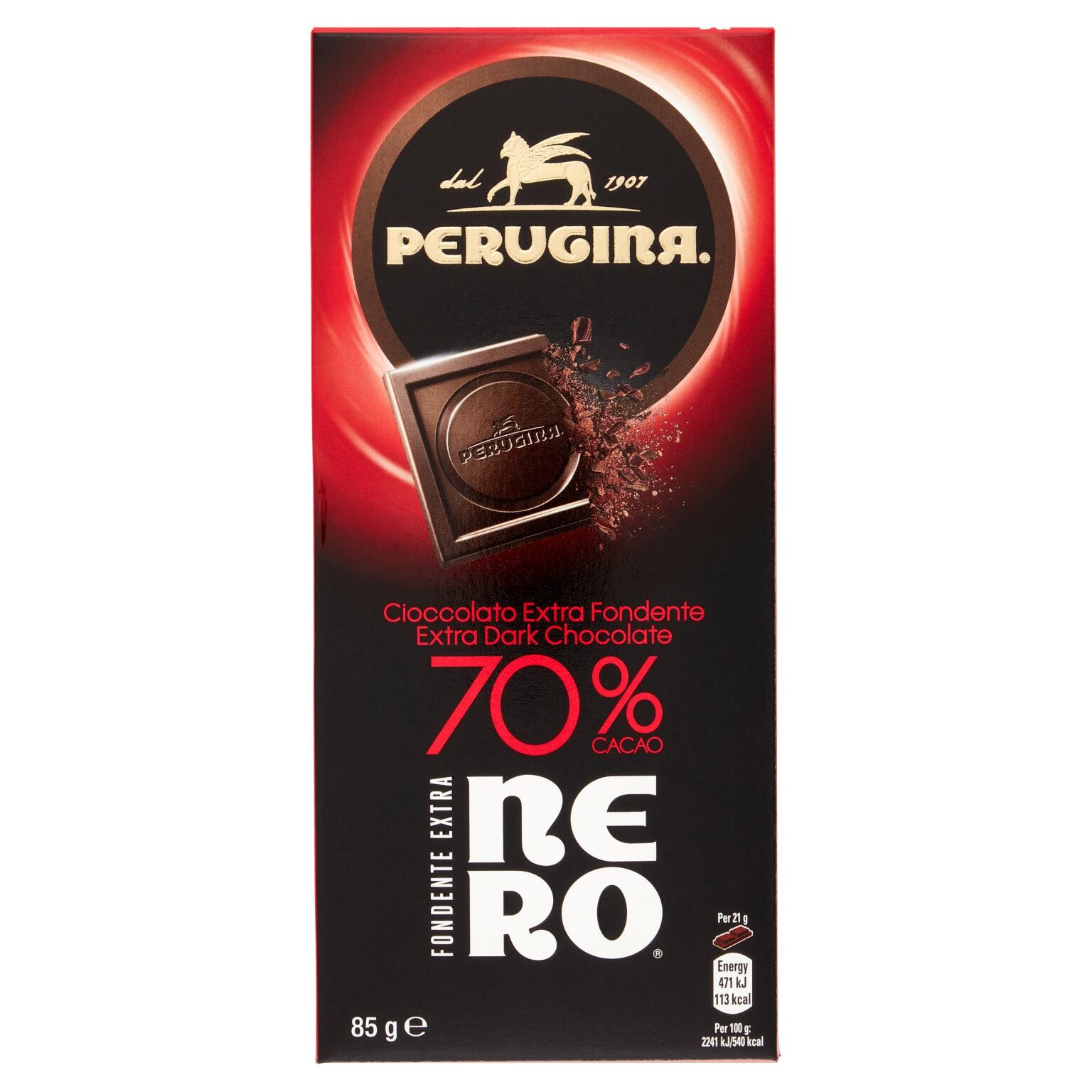 Tavoletta cioccolato fondente 70% 85 g Nero Perugina