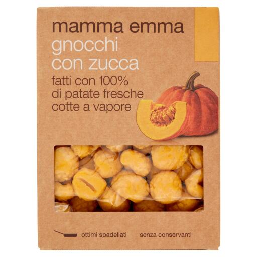 Gnocchi di patate e zucca 400g Mamma Emma