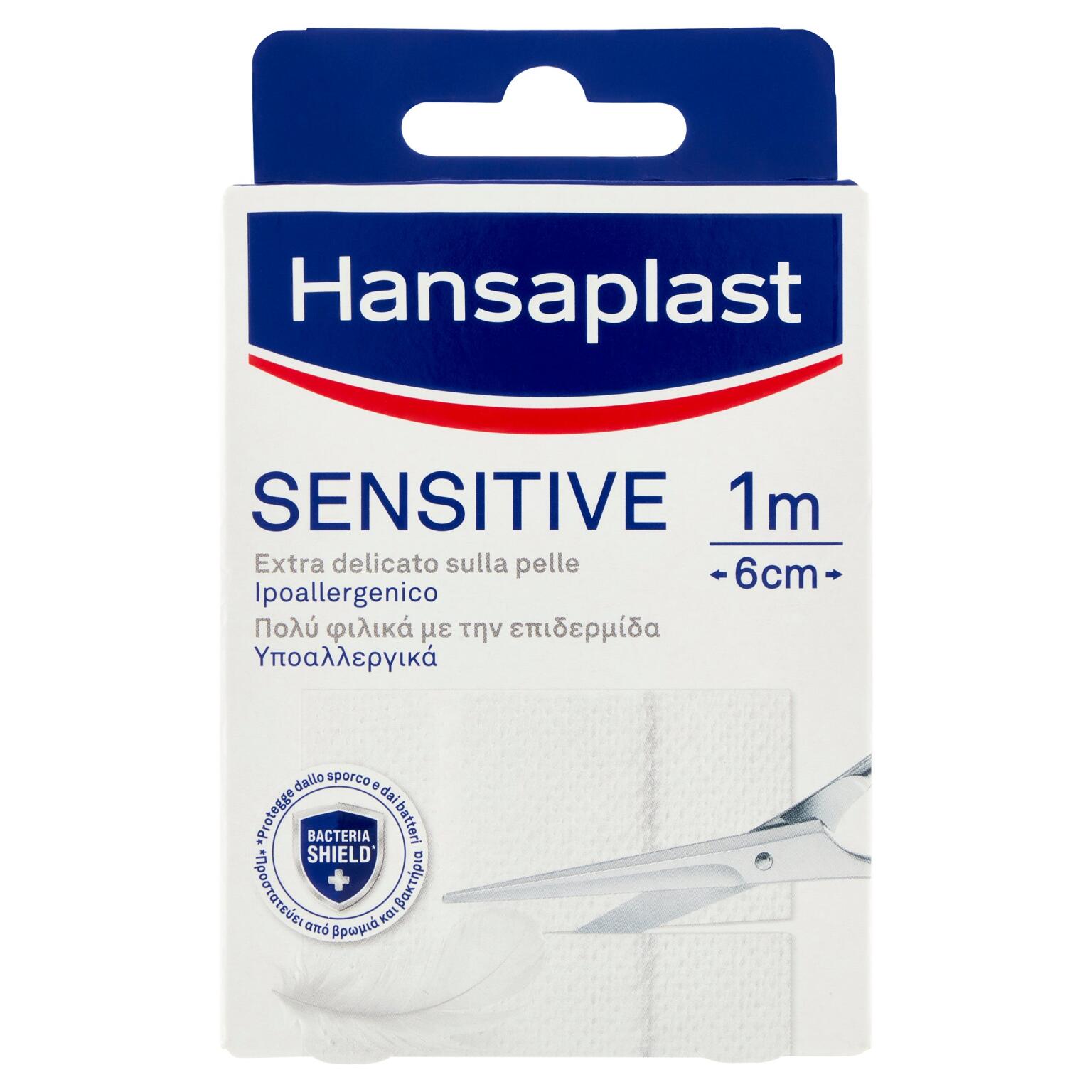 Cerotto sensitive ipoallergenico 10 pezzi 10cmx6cm Hansaplast