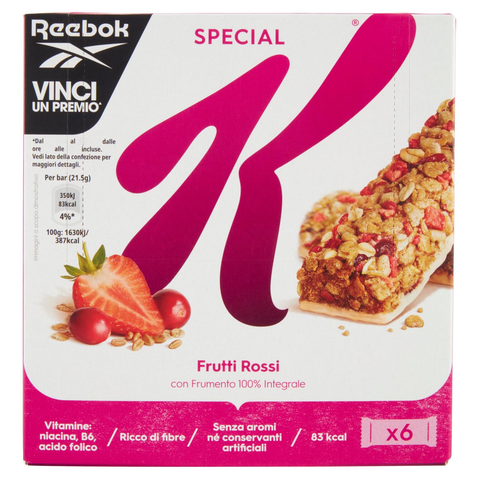 Kellogg's Special K barrette ai mirtilli rossi 6x21g