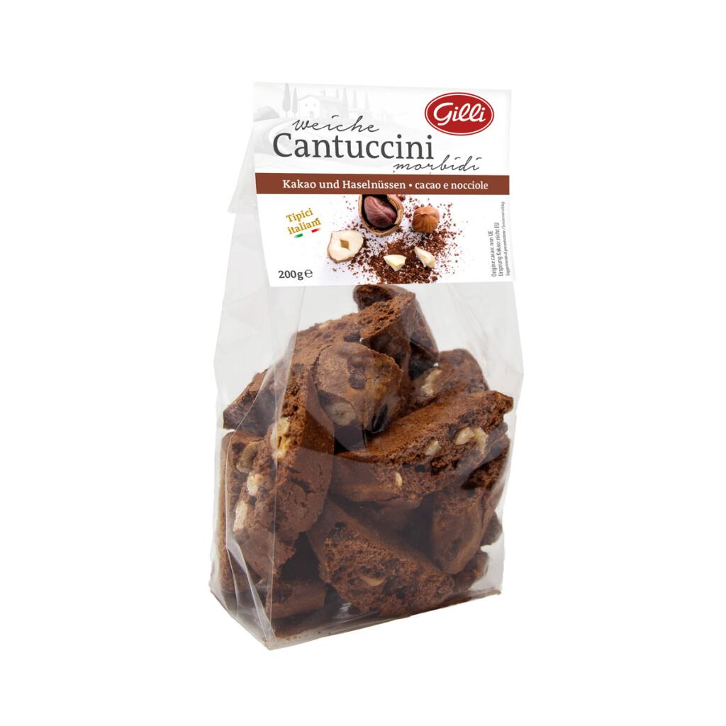 Cantuccini morbidi cacao/nocciola da 200g Gilli